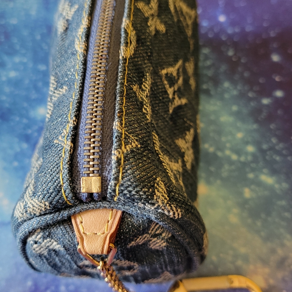Louis Vuitton Blue Denim Mini Bag - Picture 7 of 12